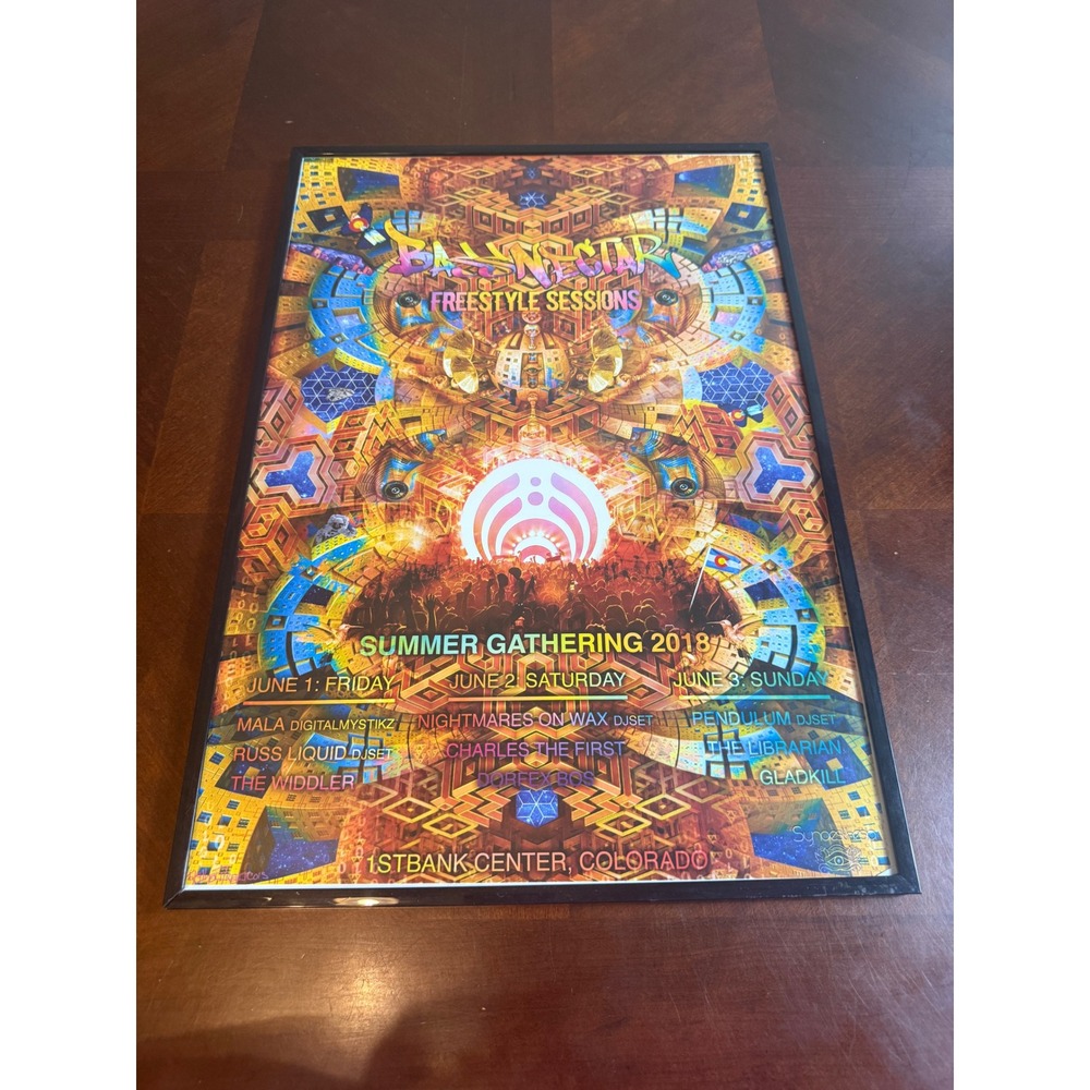 Bassnectar Freestyle Sessions 2018 Poster Synesthesia Art 1stBank Center‎